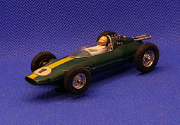 Slotcars66 Lotus 25 1/40th scale Champion slot car green #1 Lotus F1 